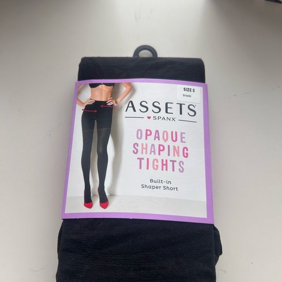 SPANX Black Opaque Shaping Tights - Picture 1 of 2